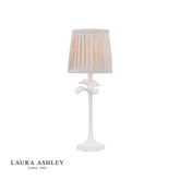 Laura Ashley Eleni Table Lamp Matt White With Shade